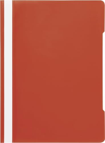 Papiertiger Schnellhefter Marke Brunnen PP für Schule und Büro (Schulqualität Rot 10er Pack)