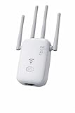 Repetidor Roteador Extensor De Sinal Wi-fi Velocidade 1200mbps Longo Alcance 4 Antenas 2.4 GHz Conexão Wifi Rapida (Branco)
