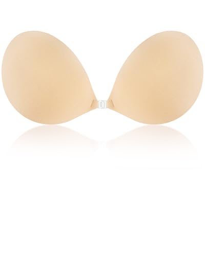 Image of Niidor Adhesive Bra Strapless Bra Sticky Bras for Women Nude Beige