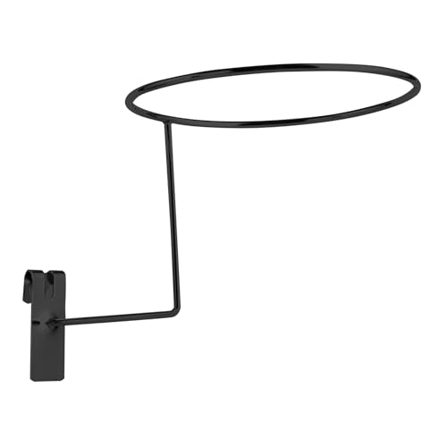 wruoiweods 24Pcs Hat Hooks Wire Grid Wall Hat Holder Hat Display Multiple Hooks for Gridwall for Retail Cloth Wardrobe Black