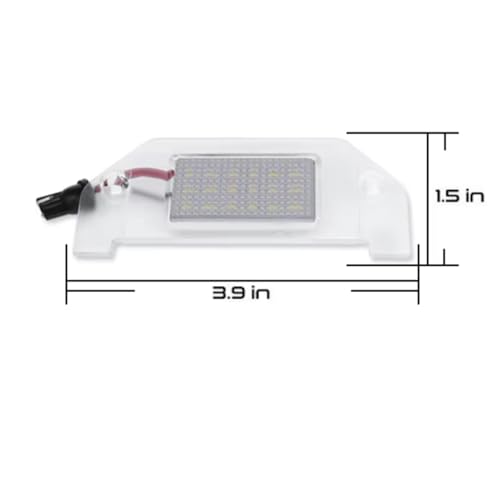 Lámpara de matrícula trasera para coche Chrysler 300 iluminación 4