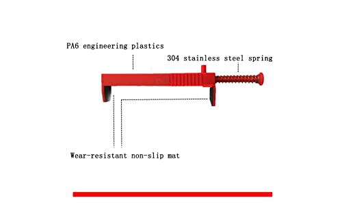 Tom Tool LXQ 5.9-7.1 Inch Extended Upgrade Brick Line Clips Line Runners Sold in Pairs,Orange