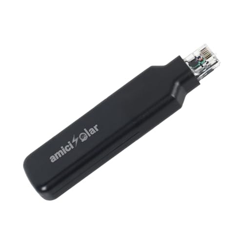 Image of amiciSolar WiFi + Bluetooth Module for Solar Hybrid Inverters - USB Communication Dongle with 2.4GHz WiFi, RS-232 Data Input, and Smart ESS App Compatibility