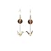 Flying Crane Animal Bird Geometry Long Gold Plated Drop Dangle Earrings for Women Handmade