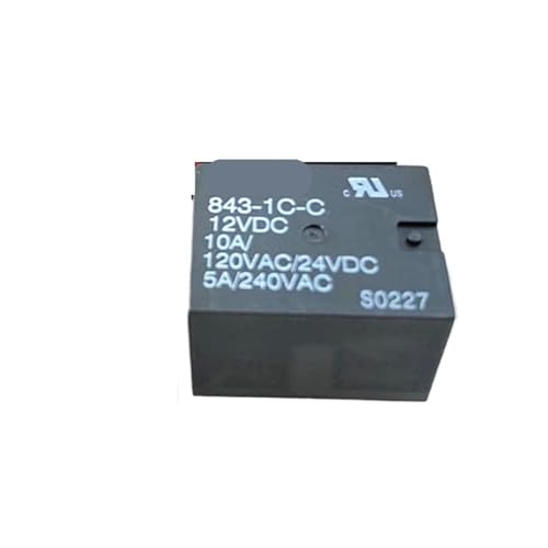 Relais 843-1C-C 12VDC 10A inverseur 5 broches compatible AZ8-1CH-12DE