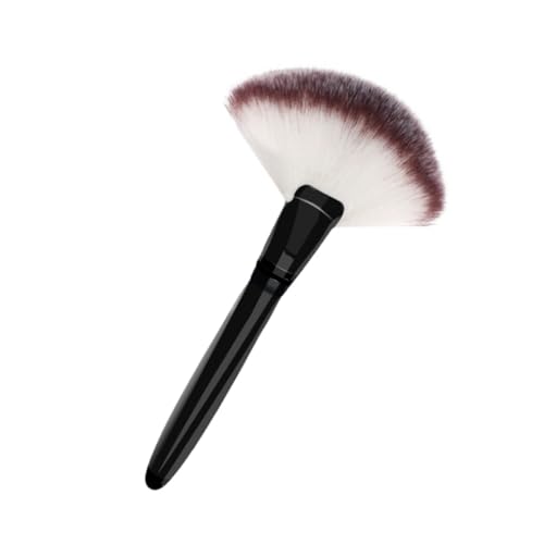 MERRYHAPY パウダー ーションブラシ 化粧用ブラシ 大きい ウッドハンドルブラシ 竹 Black