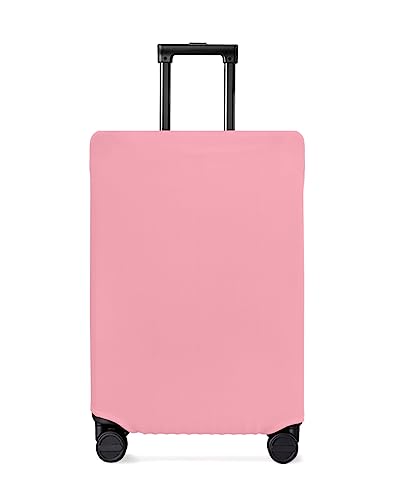 Cute Girily Pink Travel Luggage Cover, Solid Anti-scratch Travel Suitcase Protector Covers, Washable Elastic Baggage Covers Fit 22-25 Inch Carry on Luggage
