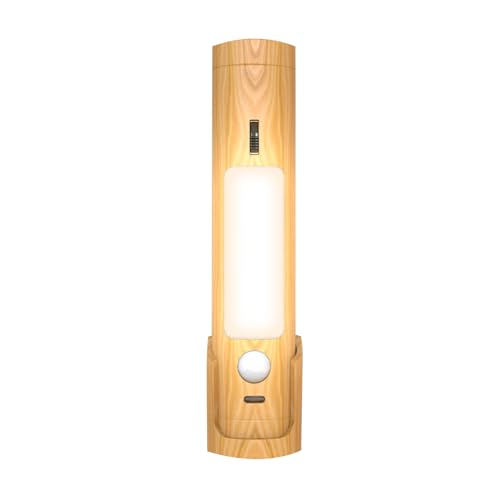Aumotop Torcia Multifunzionale con Ricarica Intelligente della Luce del Sensore Ricaricabile per Applique da Parete con Sensore di Movimento del Corridoio Domestico (Bianco caldo)