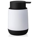 YAUKPH Refillable Black Liquid Soap Dispenser Cute Decor Style for Bathroom & Kitchen Suitable for...