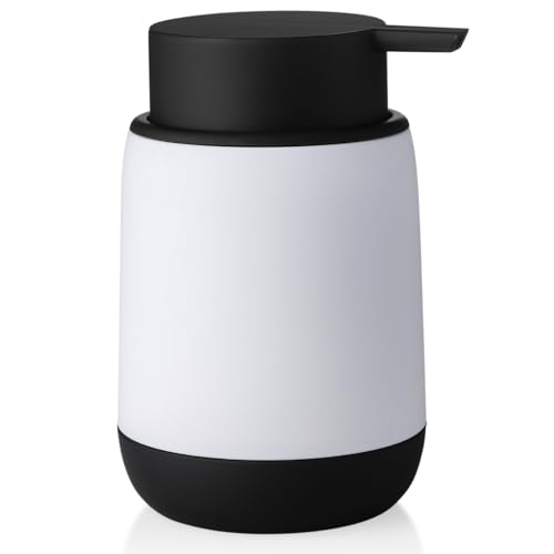 YAUKPH Refillable Black Liquid Soap Dispenser Cute Decor Style for...