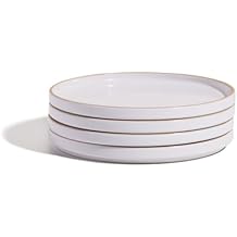 Our Place Salad Plates - Set of Four 8.5 Handcrafted Ceramic Plates | Versatile & Durable | Chip-Resistant, Restaurant-Grade | Steam