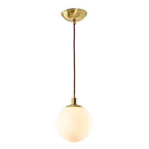 Lampe suspendue boule blanche nordique pour illuminer votre salle à manger