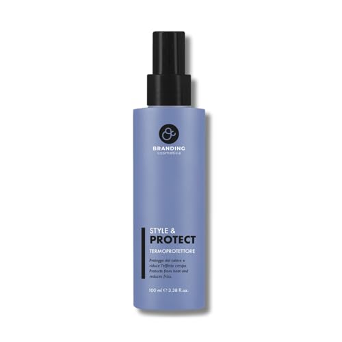 Branding Cosmetica Protector térmico orgánico sin aclarado. Tratamiento capilar termoprotector, efecto antiencrespamiento, repara las puntas abiertas. 150 ml