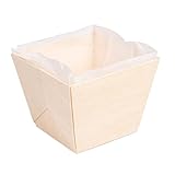 25 Stück - Holzstäbchen + Silikonformen, 7 x 7 x 5,5 cm, natürliches Holz