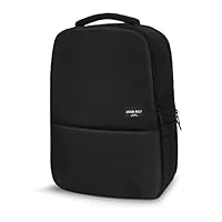URBAN WOLF 30L Casual Dual Compartment Water Resistant Laptop Backpack Unisex Bags for Office/ Travel/ Business/ College/ School (Black)
