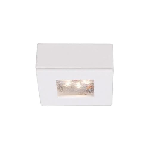 Image of WAC Lighting HR-LED87S-27-WT 3000K Soft White Square LED Button Light, White