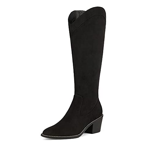DREAM PAIRS Women's Pointed Toe Cowboy Boots Cover