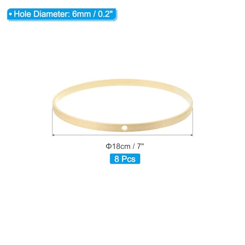 PATIKIL 7 Inch Bamboo Macrame Hoop - Image 2