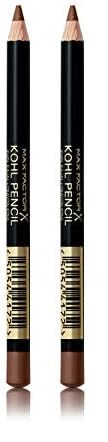 Max Factor Kohl Kajal Taupe 40 – Taupefarbener Kajal perfekt für Smokey Eyes – Lidstrich auftragen leicht gemacht – 1 x 4 ml (Packung mit 2)
