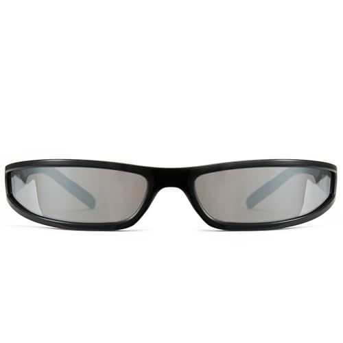 Cyxus Y2k Wrap Around Sunglasses for Men Women Retro 90s Style UV400 Protection 11872