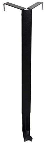 Haute Decor Adapt Adjustable Wreath Hanger, Top & Length Adjustable Version, Matte Black