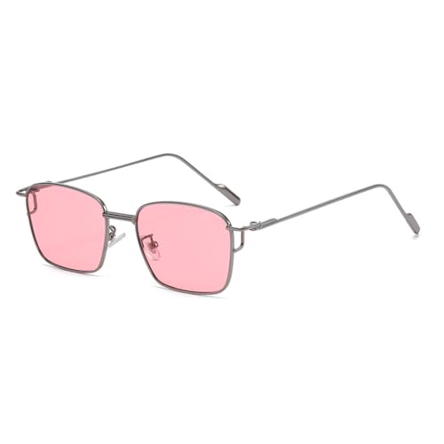 Lunettes de soleil carrées femme mode rectangulaire petites montures noires UV400