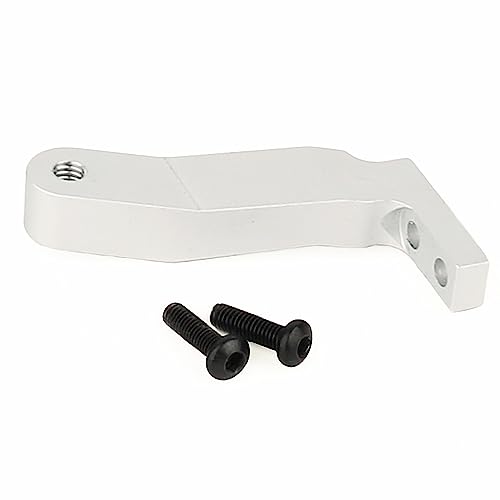 RZXYLRC Metal Front Axle and Body Short Link Connector Panhard Bar Mount for 1/6 RC Crawler Axial SCX6 Car DIY Aluminum Alloy Upgrade Parts (Silver)