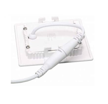 Pannello LED Quadrato Da Incasso 6W 480LM - Regolabile CCT 3000K-6500K, Ultrasottile 20mm, Foro 100mm, Per Cartongesso