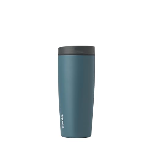 Owala SmoothSip Slider Insulated Stainless Steel Coffee Tumbler, ...