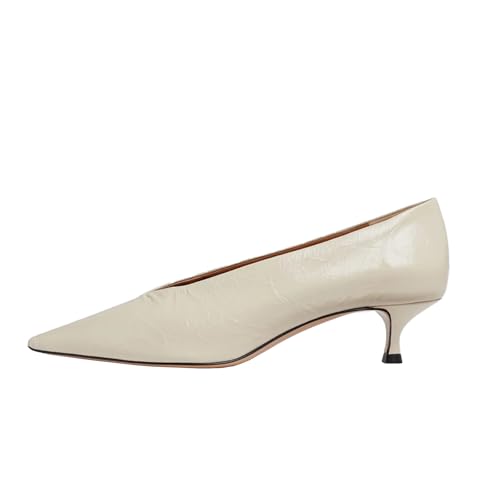 Women's Pointed Toe Kitten Heel Pumps, Comfortable Slip-On Dress Shoes for Office, Party, Daily Wear