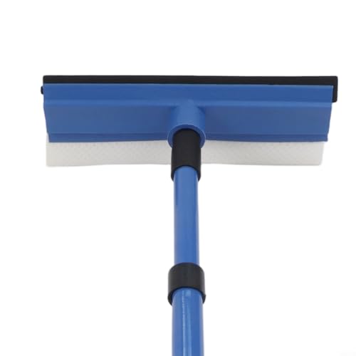 Gdfnmogo Lavavetri telescopico per battenti di vetro, manico regolabile da 50 a 75 cm, lama in spugna da 19 cm, design con giunto a molla per una facile pulizia dello specchio