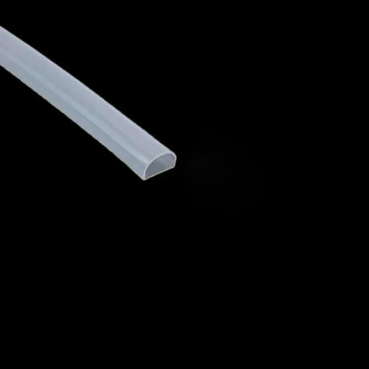 Bande d'étanchéité en caoutchouc de silicone en forme de D, 1 m, autocollante, haute température, pour porte et fenêtre, isolation phonique