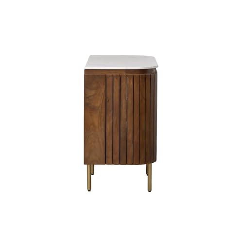 Image of The Attic 2 Door Carlston Sideboard,Multipurpose Cabinet for Kitchen and Living Room Storage,Classy Sideboard,Solid Mango Wood,Provential Teak Matte Finish