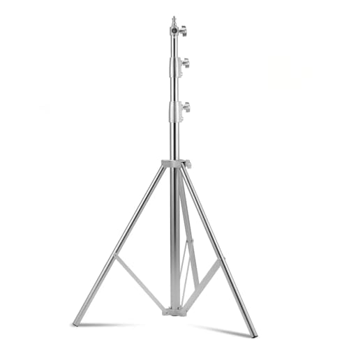 Tripé de Iluminação Profissional Greika FC288 – Aço Inox, 2,8m de Altura – Ideal para Estúdio, Fotografia e Vídeo