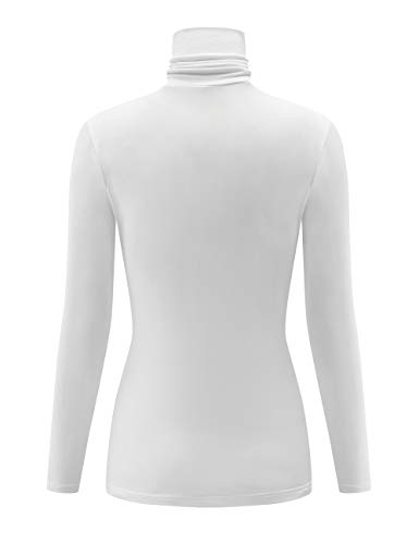 Image of Kindcall Casual Turtleneck Tops Lightweight Long Sleeve Soft Thermal Shirts for Women