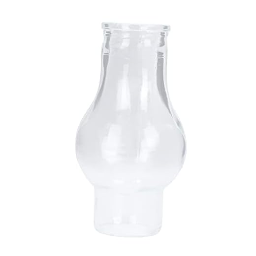 HOMSFOU Lampe à Huile Kérosène avec Abat Jour Verre Couverture pour Éclairage Décoratif et Ambiance Chaleureuse