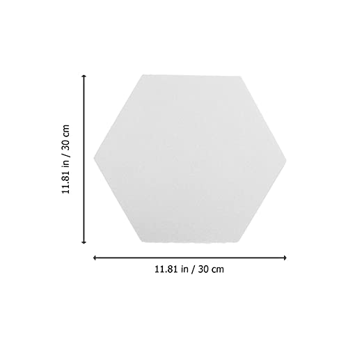HANABASS 12Pcs Hexagon Soundproofing Pads White Acoustic Wall Décor Self-Adhesive Sound Insulation Mat for Home Soundproofing and Background Wall Decoration miniatura 5