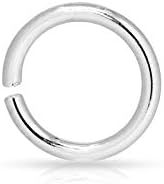 Jump Rings, Twist and Lock, Sterling Silver, 20ga 3mm - 50pcs (2756)/1 Y