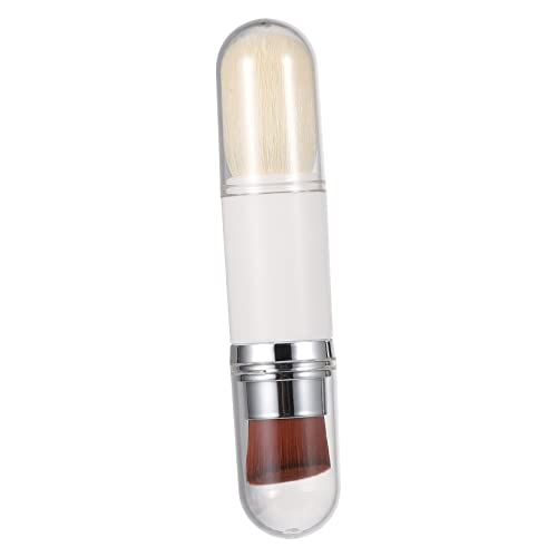 LOLIPPYY Brocha De Maquillaje De Doble Cepillo Multifuncional Para Base Corrector y Polvo Herramienta De Cosméticos y Práctica