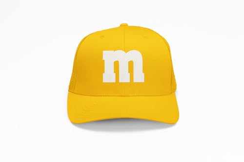MM Mesh Cap – Basecap – M und M Damen Kostüm Zubehör – Gruppen Baseballcap für Karneval, Fasching, Festival & JGA – bunte M&M Verkleidung Mütze – Partyhut für Damen & Herren – Unisex One Size
