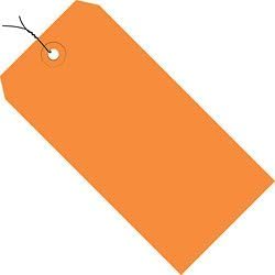 #2 Wired Tag Pack 3-1/4" x 1-5/8", 1000 Pack, Orange