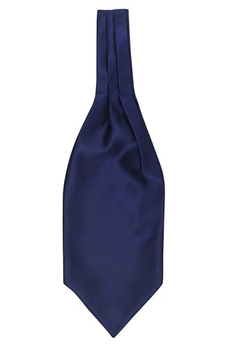 Image of BLACKSMITH Jacquard Microfiber Neckwear Ascot and Matching Pocket Square Set for Men
