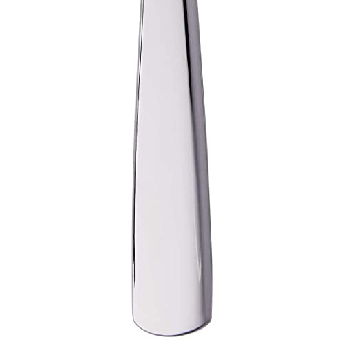 Amazon Basics posate in acciaio inox con bordo squadrato per 4 persone, confezione da 20, Argento - immagine 6