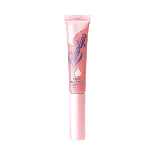Lanolips Lip Water Watermelon - Hydrating Tinted Lip Serum with Hyaluronic Acid for Hydrated & Plump Looking Lips (10ml / 0.34 fl oz)
