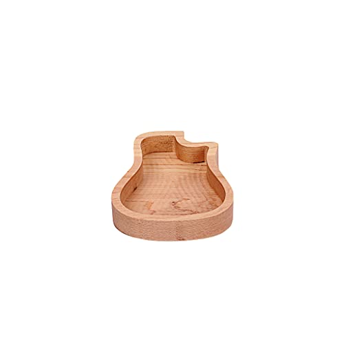 Ogdni Guitar Wood Picks Box Guitar Shaped Guitar Pick Storage Plectrum Container for Guitar Accessories, 30-69MR-GMP6, Large - Image 3