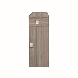 Armario multiusos con puerta y cajón color olmo 30x32x78H cm - Carl