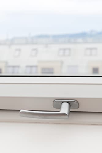 Original Roto Fenstergriff | Fenster Griff für Dachfenster der Baureihe R6 und R8 Kunststoff | Farbe Silber