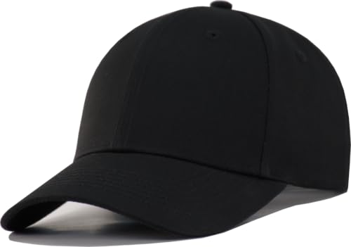 Image of TSSGBL Classic Plain Baseball Cap, Small /M-L /XL-3XL Big Head Fit, Unisex Adjustable Cotton Structured Golf Dad Hat