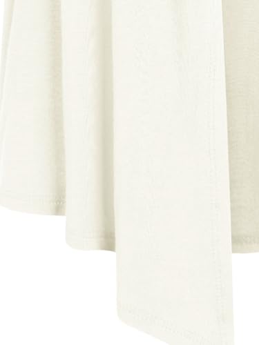 Image of MixMatchy Women's Lightweight Short Sleeve Draped Open Front Cardigan Vest