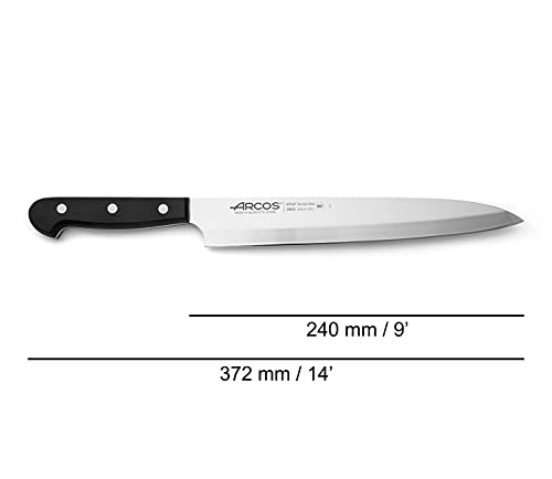 Arcos Universal Yanagiba Messer Nitrum POM Schwarz 240 mm – Ansicht 3